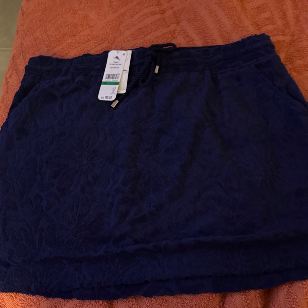 Tommy Bahama Navy Floral Mini Skirt